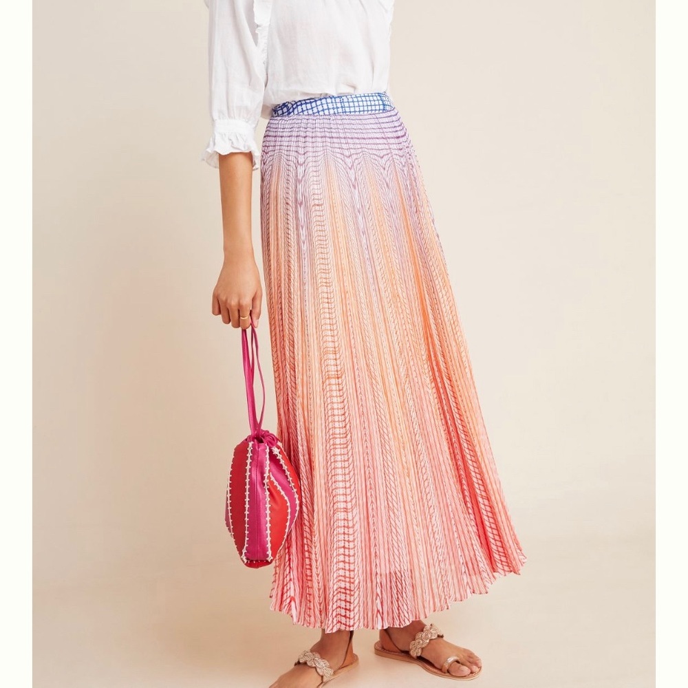 ANTHROPOLOGIE exclusive designer maxi skirt